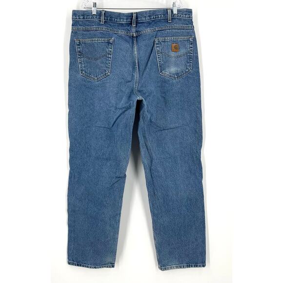 Carhartt Relaxed Fit Jeans Blue Men’s Size 42x34 - Picture 2 of 8